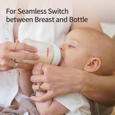 Pigeon PP Wide Neck Anti-Colic Nursing Bottle, 5 oz, 4-Pack