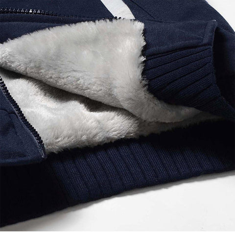 MACHLAB Men's Pullover Winter Workout Fleece Hoodie Jackets Full Zip Wool Warm Thick Coats