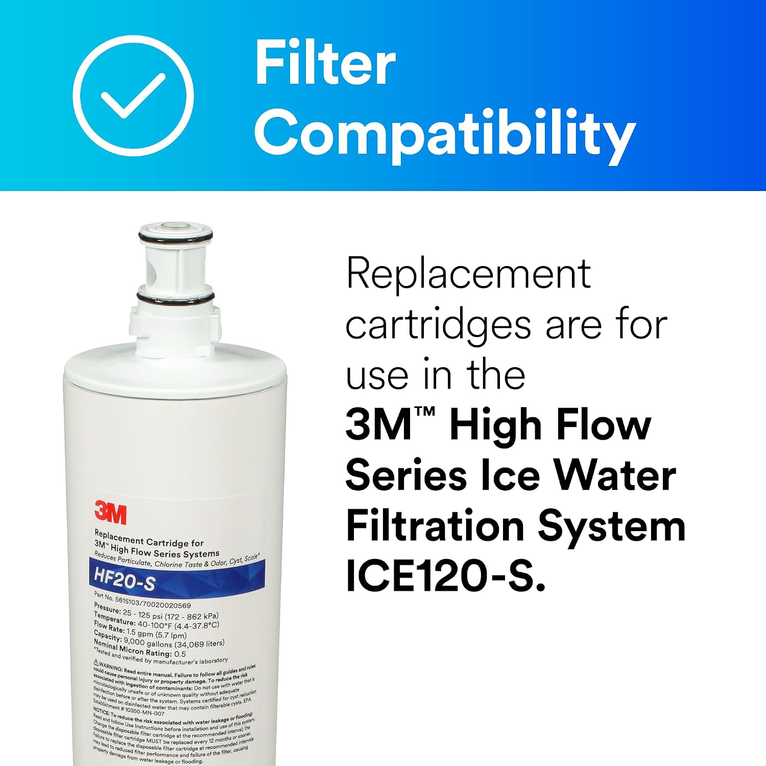 3M High Flow Series Filter Cartridge HF20-S