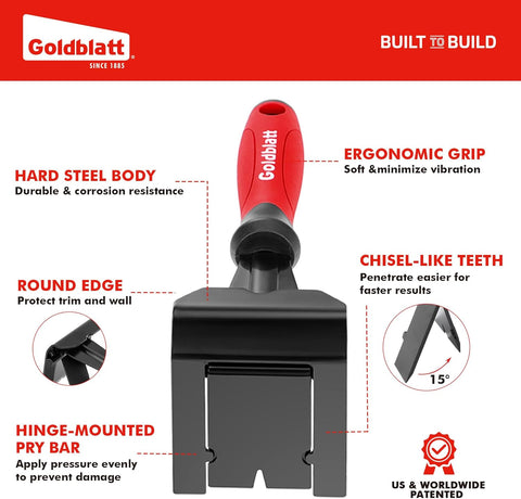 Goldblatt Trim Removal Tool, 3-inch Baseboard Removal Tool