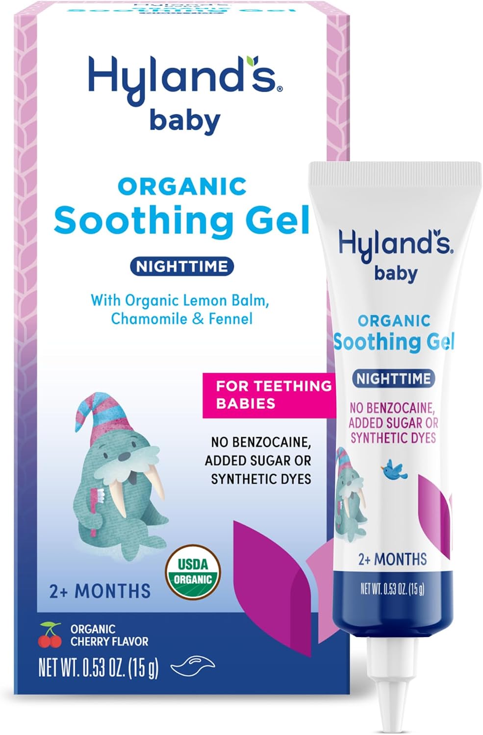 Hyland's Baby Soothing Gel for Teething Babies, Organic, Daytime 0.53oz