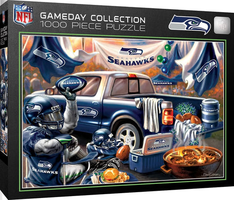 MasterPieces - 1000 Piece Jigsaw Puzzle, NFL Seattle Seahawks, Fun for Adults and Family, Non-Glare Finish, 19.25"x26.75"