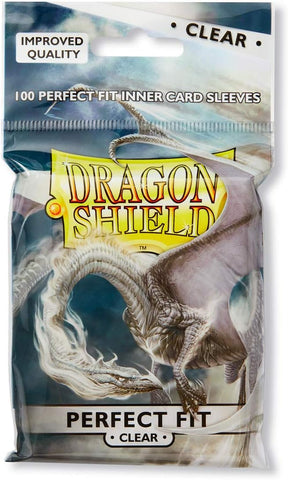 2 Packs Dragon Shield Inner Sleeve Clear Standard Size 100 ct Card Sleeves Individual Pack