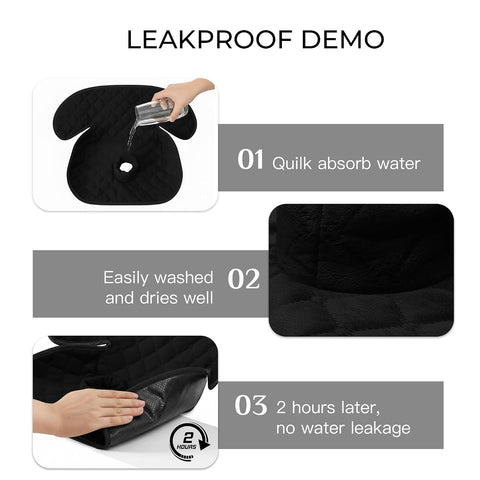 2 Pack Waterproof Piddle Pads Carseat Potty Training Car Seat Protector Waterproof Car Seat Liner Cover to Prevent Pee