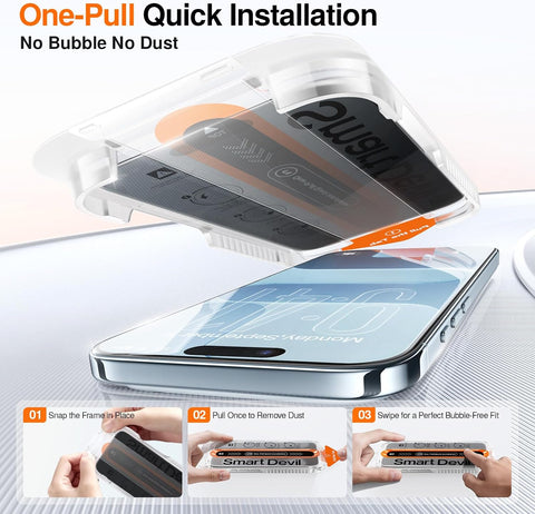 SMARTDEVIL 2 Pack Privacy Screen Protector for iPhone Air