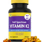 InnovixLabs Full Spectrum Vitamin K2 MK-7-90 Capsules - Vit K2 Vitamin Supplement with Trans Form MK7 & MK4-600 mcg - Supports General Health & Bones, K-2 Vitamins - Soy & Gluten Free