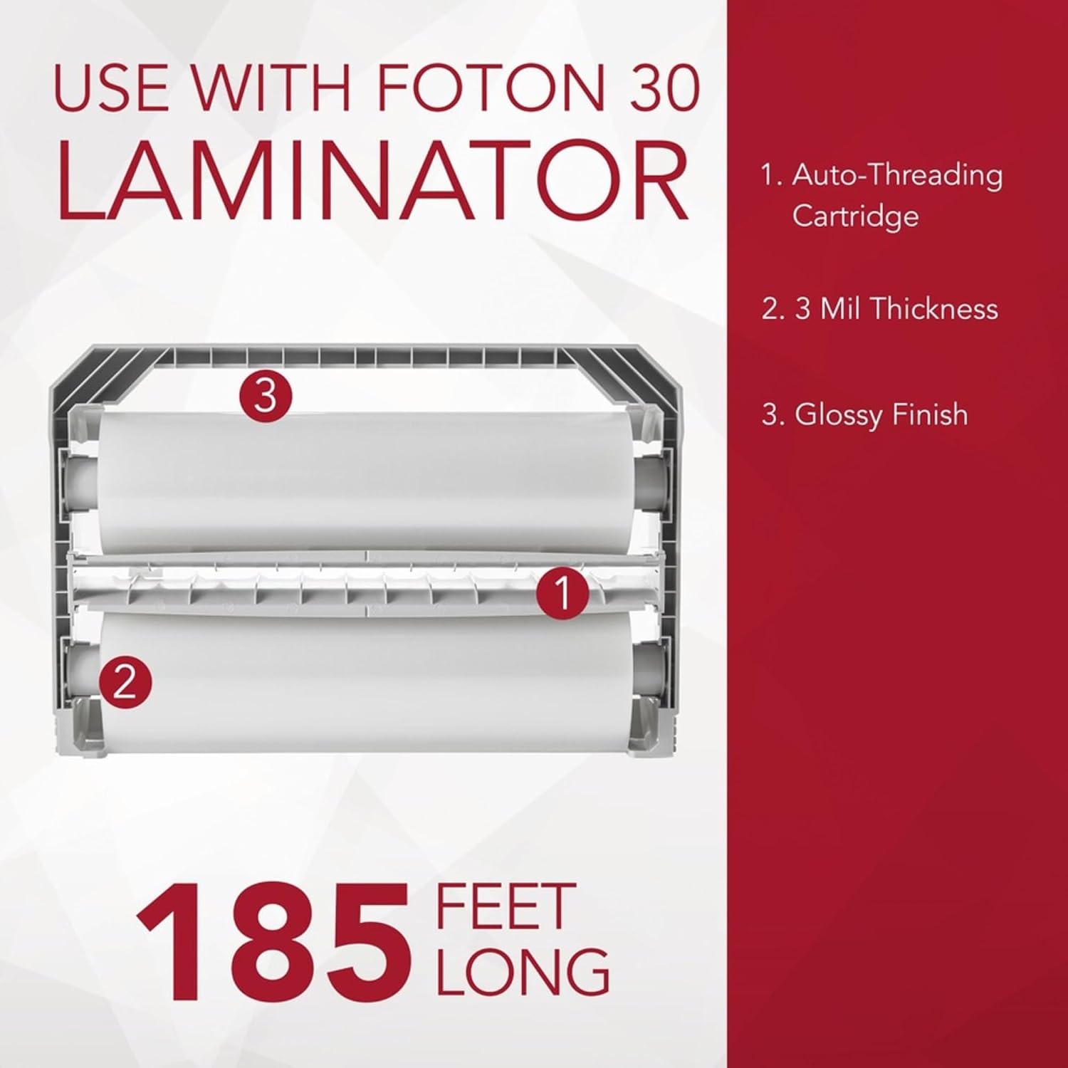 GBC 5 Mil Refill for Foton 30 Reloadable Cartridge, 113' Laminating Film (FOTONRC005)