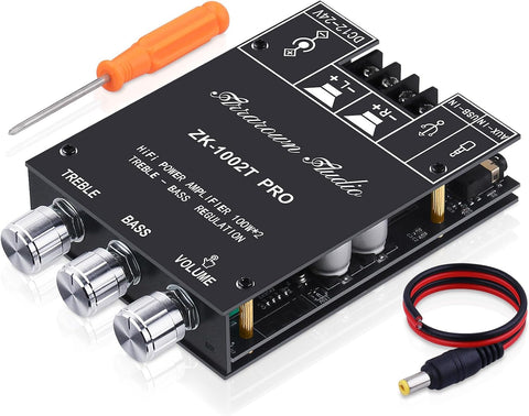 ZK-1002T RPO 2.0 Channel Bluetooth 5.0 Amplifier Board 200W AMP