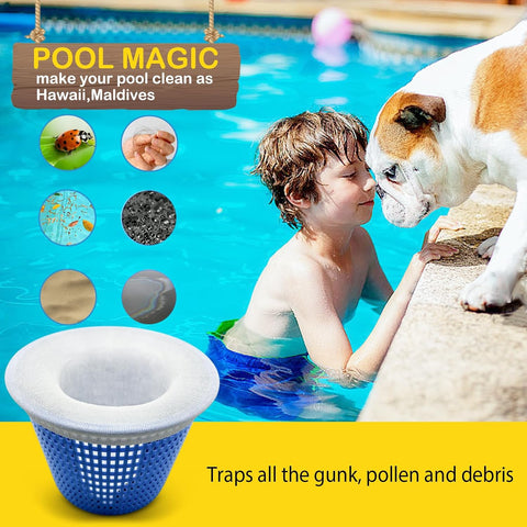 50 Pack Pool Filter Skimmer Socks - Pool Socks for Skimmer Basket
