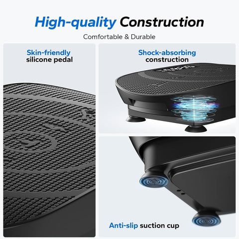 MERACH CV30 Pro Curved Vibration Plate Exercise Machine, Powerful & Quiet