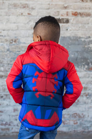 Marvel Hooded Zip-Up Puffer Jacket Toddler to Big Kid