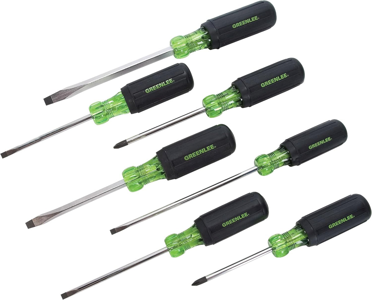 Greenlee 0153-02C 7-Piece Screwdriver Set with Cabinet, Keystone, and Phillips