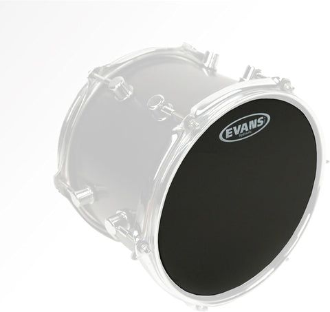 Evans Drum Heads - Hydraulic Black Tom Drumhead, 12 Inch
