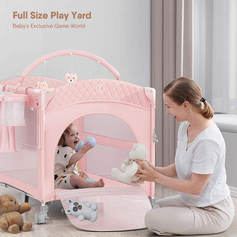 Obee Odee Baby Bassinet, Pack n Play, Bedside Crib Sleeper, Diaper Changer