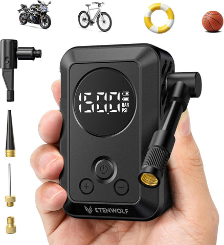 ETENWOLF S0 Mini Bike Pump, 20s Fast Inflate Bicycle Pump with Gauge