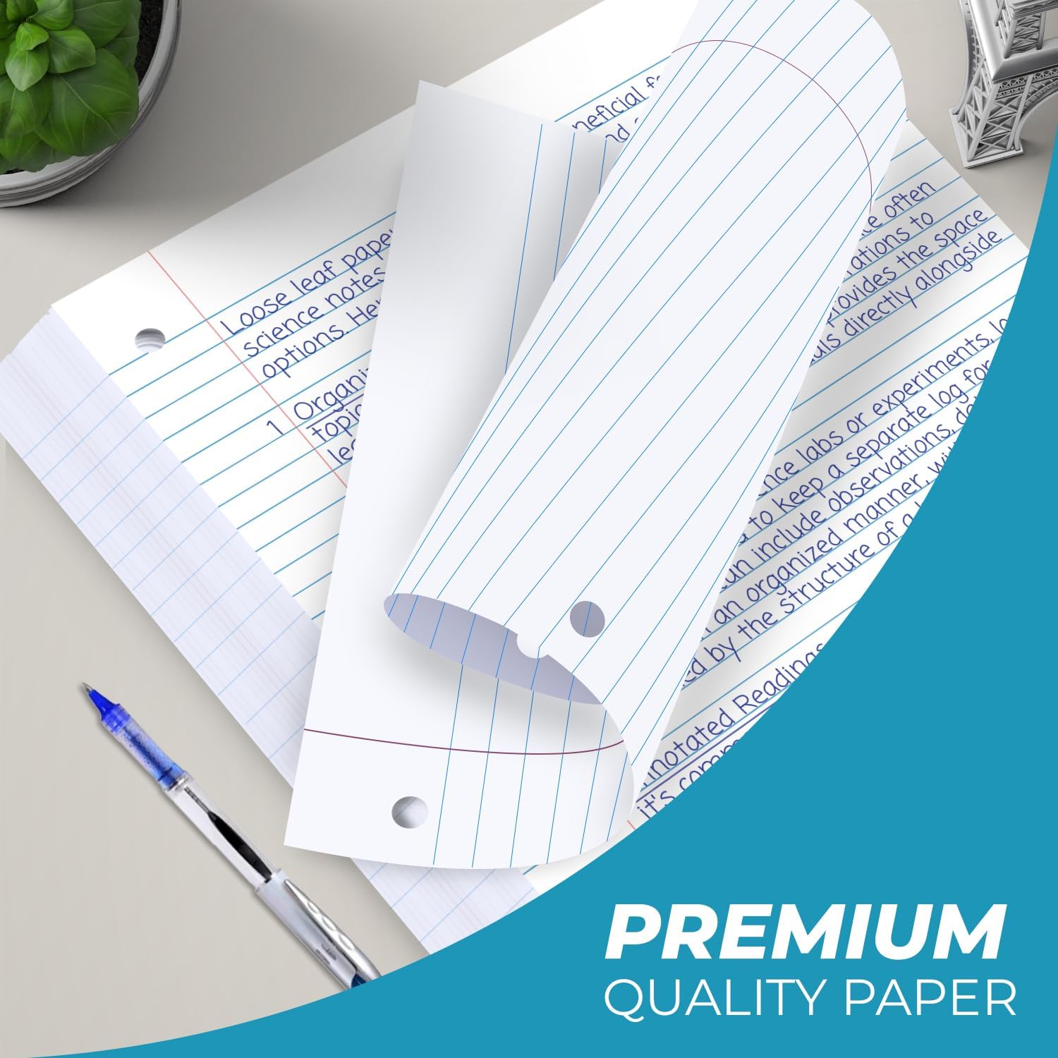 Rosmonde 576 Pack(Pallet) Loose Leaf Paper Bulk, 86400 Sheets,College Ruled