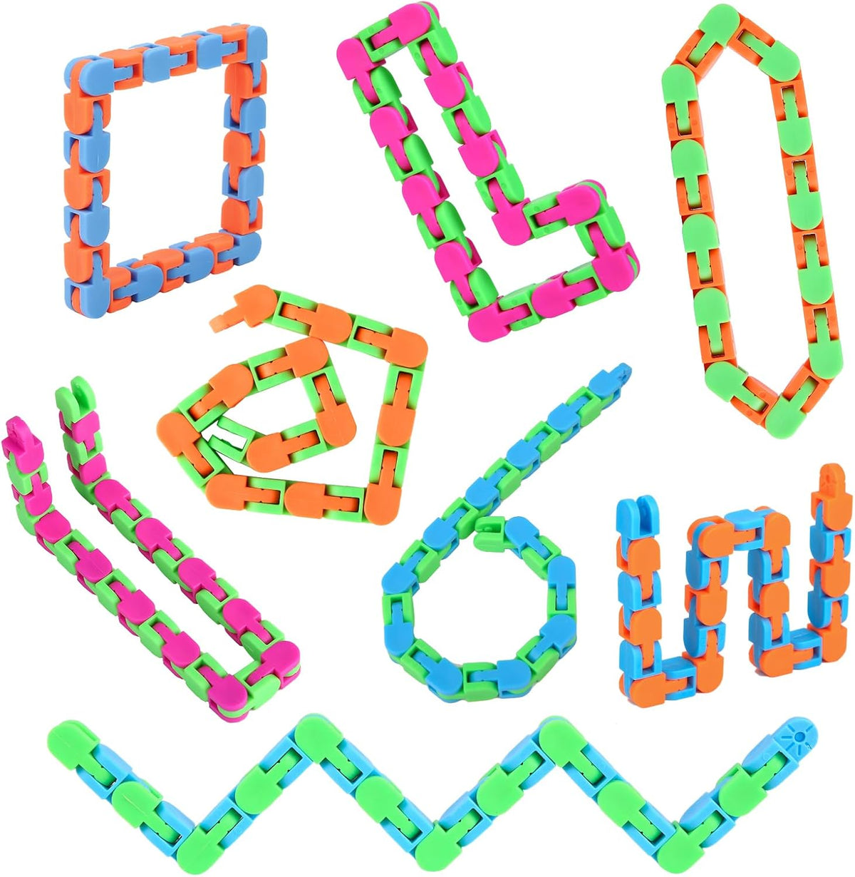 8Pcs Fidgets Wacky Tracks Fidget Toys for Kids Classroom Students Gifts