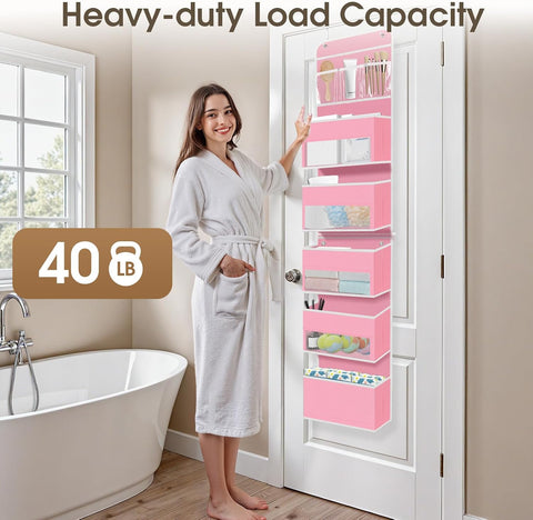 1Pack Over The Door Organizer Large Capacity Hanging Storage Room Organizer