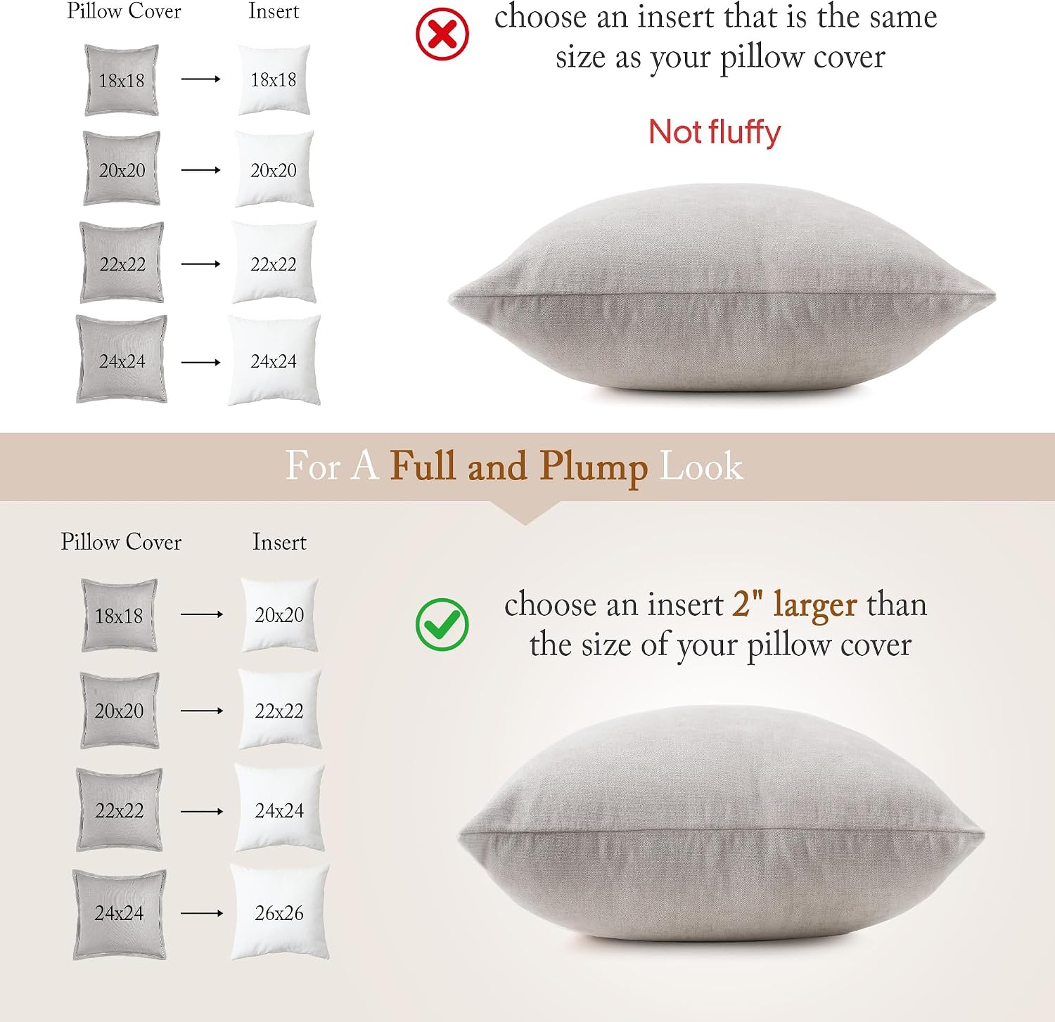 puredown® 12x20 Feather Down Pillow Inserts, Lumbar Pillow Insert, 1 Pack