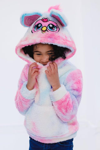 Furby Girls' Cosplay Fleece Hoodie Toddler to Big Kid
