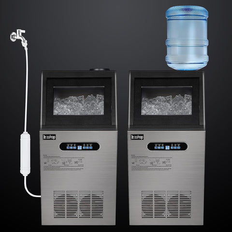 Winado Commercial Ice Maker 110LBS/24H, Freestanding Ice Maker Machine