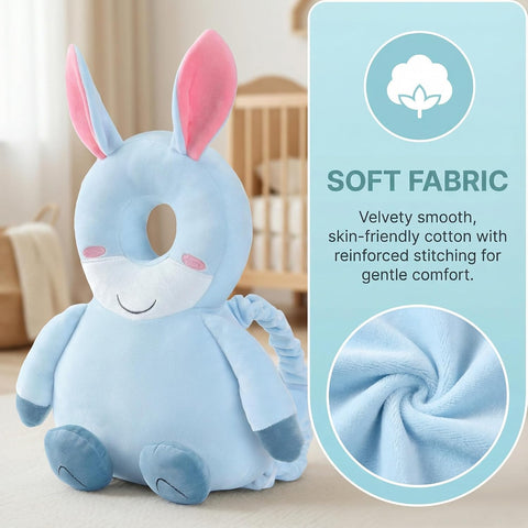 Baby Head Protection Backpack - Soft Lightweight Fall Cushion for Toddlers During Crawling & Walking, Helps Ease Impact from Backward Tumbles(Donkey)