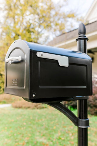 Architectural Mailboxes 950020B-10 Centennial Postmount Mailbox, XL, Black