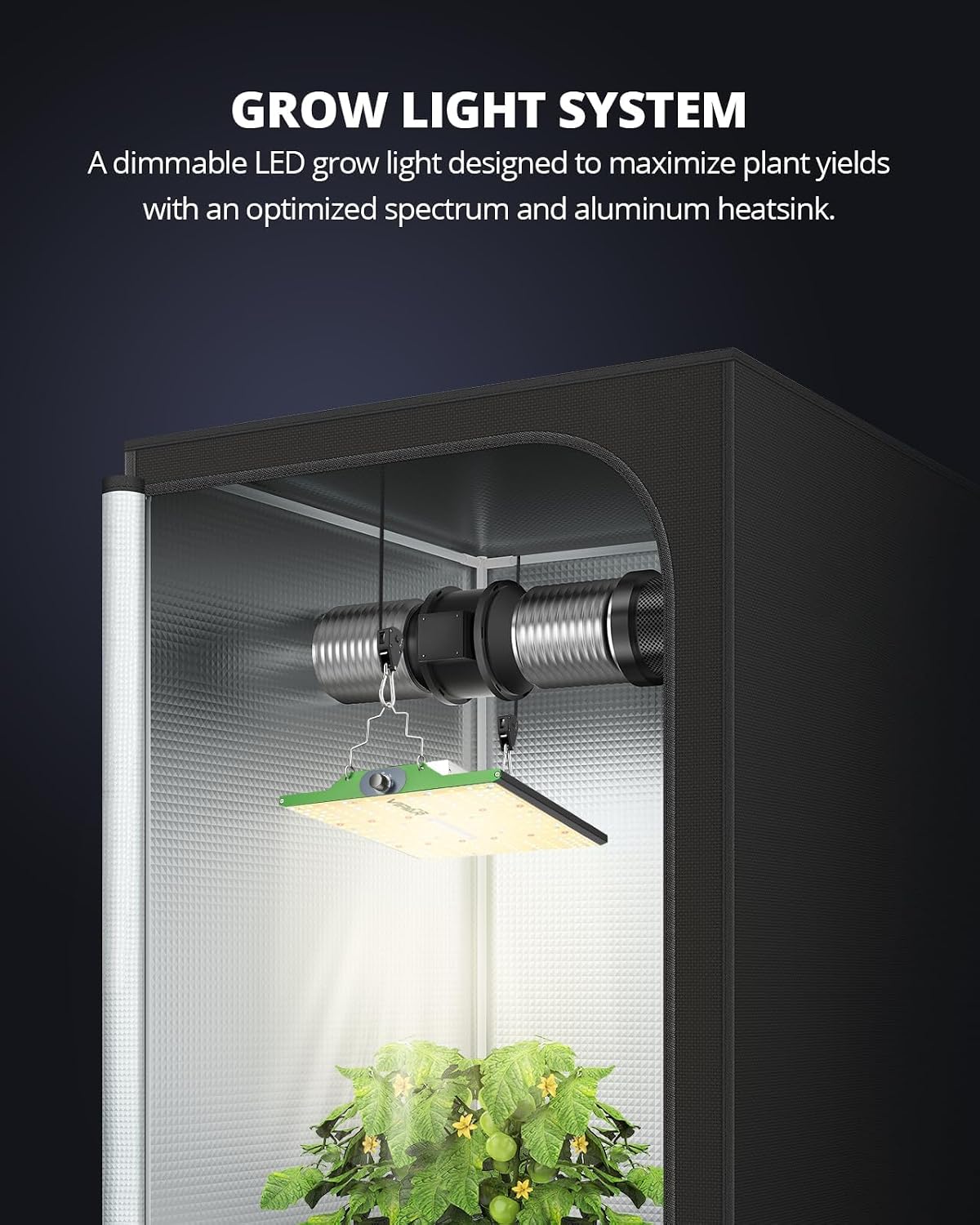 450 Watt Led Grow Lights for Indoor Plants Full Spectrum Growing Lamps