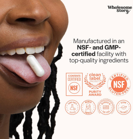 Wholesome Story Myo-Inositol & D-Chiro Inositol Supplement for Women | Fertility Supplements for Hormonal Balance & Ovarian Health Support | Myoinositol | Ideal 40:1 Ratio | 30 Servings