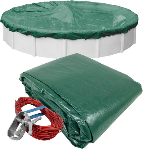 Robelle 24 ft Professional Supreme Winter Pool Cover for Above Ground Pool