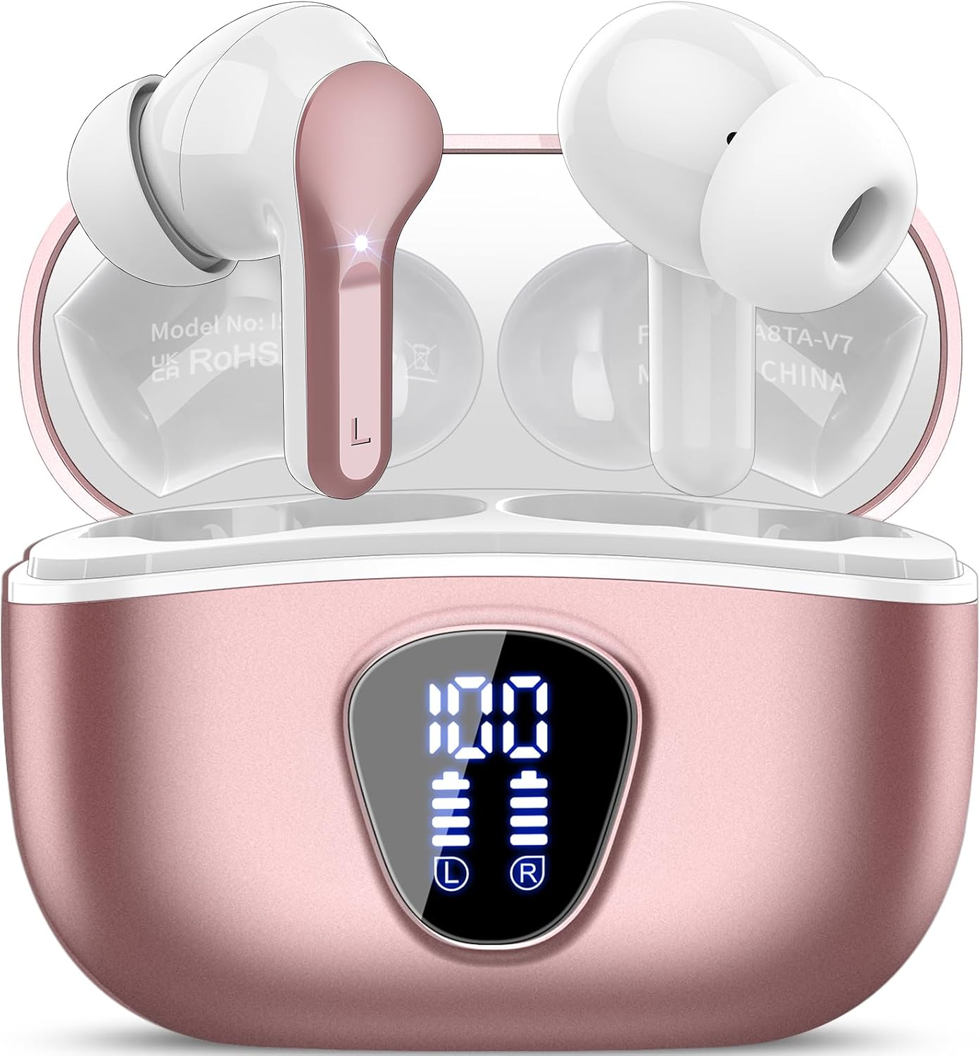 Wireless Earbuds, Bluetooth 5.4 Headphones HiFi Stereo, Bluetooth Earbuds
