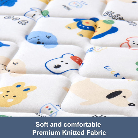 Pack and Play Mattress - 38" x 26"- Premium Cotton Fabric Safety Reinforced Play Yard Mattress - Fits for Graco & Baby Trend & Pamo Babe Playard, Firm Support and Comfort Foam