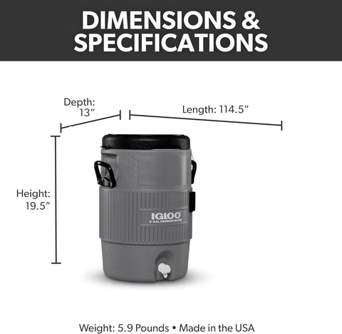 Igloo Sports Cooler | Insulated Beverage Dispenser with Spout |Portable Handwashing Station