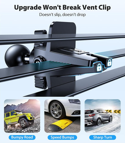 VICSEED for MagSafe Car Mount [Upgraded Strongest Magnet Power] Magnetic Phone Holder for Car Vent 360 Adjustable Magnetic Car Phone Holder Mount for iPhone 17 Pro Max 16 15 14 13 12 Plus Mini