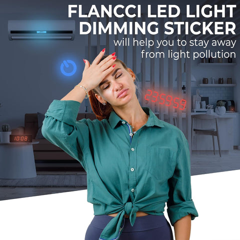 FLANCCI LED Light Blocking Stickers, Light Dimming Stickers, (2 Sheets) Dimming Sheets (4 Sheets 80%)