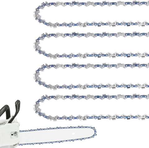 4 Pack 16 Inch Chainsaw Chain 3/8" LP Pitch .043'' Gauge 55 Drive Links fits Stihl MS170, MS171, MS180c and more