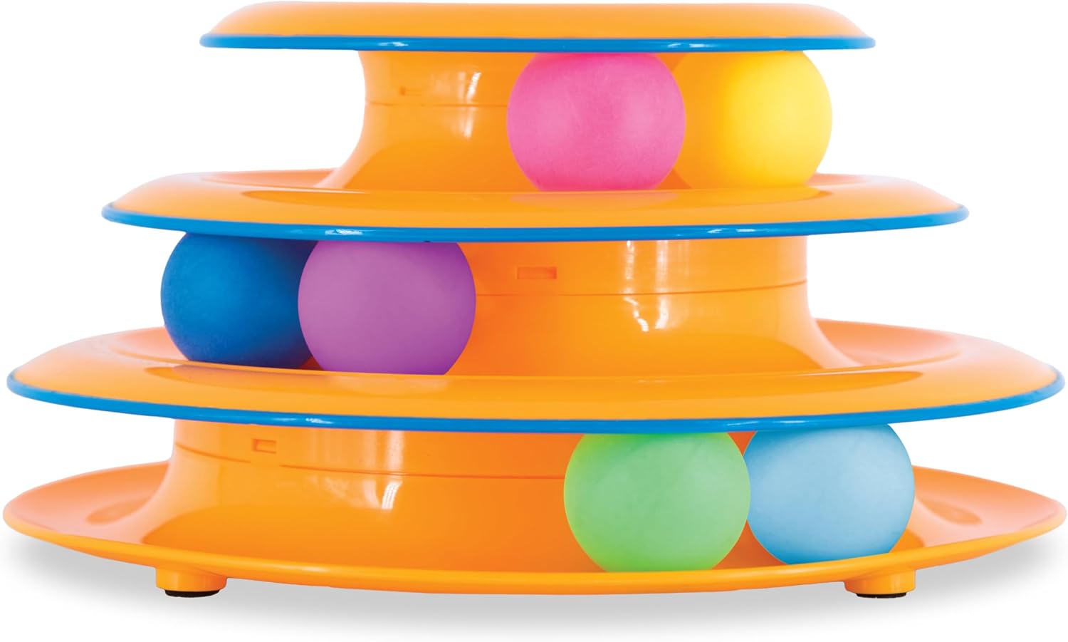 Catstages Tower of Tracks Interactive Cat Toy, 6 Spinning Balls, 10" x 5.3"