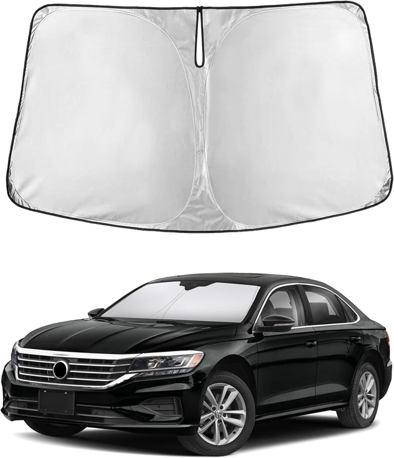 EcoNour Windshield Sunshade Compatible for Volkswagen VW Passat 2012-2022