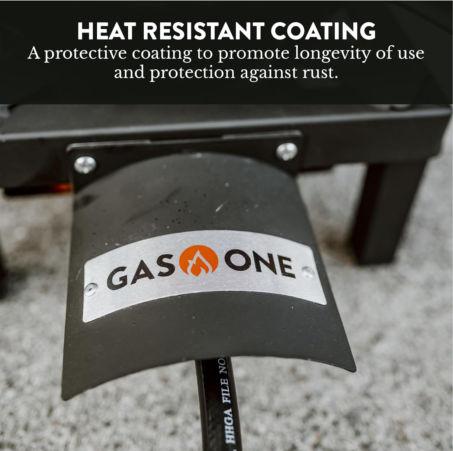 GasOne High Pressure Single Propane Burner - Outdoor Cooking with Heat Shield and Guard – Propane Burner Head for Camping, Tailgating, Seafood Boil, Home Brewing - Patented