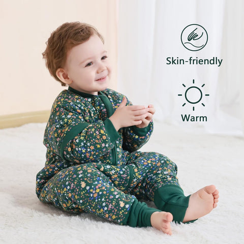 Mosebears Cotton Toddler Sleep Sack with Feet 2.5 TOG Ultra Soft Toddler Sleeping Sack Walker Wearable Blanket