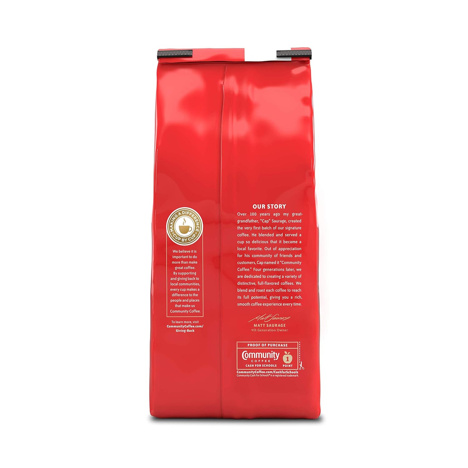 Community Coffee New Orleans Blend 72 Ounces, Special Dark Roast Ground Coffee, 12 Ounce Bag (Pack of 6)