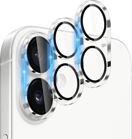 Dengduoduo 3 Pack Camera Lens Protector for iPhone 17, Tempered Glass, Ultra HD, 9H Hardness, Anti-Scratch, Case Friendly,[No Affect on Night Shots], Clear