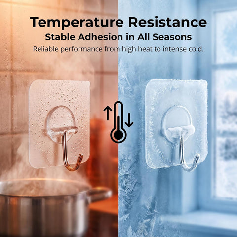 FOTYRIG Adhesive Hooks Heavy Duty, 15lb(Max) 180 Degree Rotating Wall Sticky Hooks for Hanging Wall Hangers Without Nails Seamless Stick on Bathroom Kitchen Office Outdoors-10 Packs
