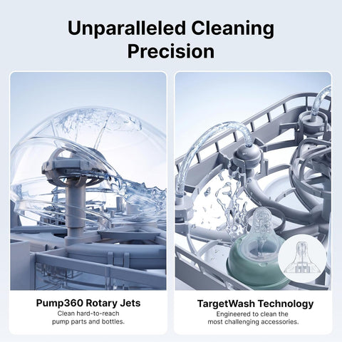 Momcozy DeepClean D8 Bottle Washer, Sterilizer & Dryer - Precision Cleaning