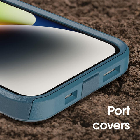 OtterBox iPhone 14 & iPhone 13 Commuter Series Case - DONT BE BLUE (Blue), slim & tough, pocket-friendly, with port protection