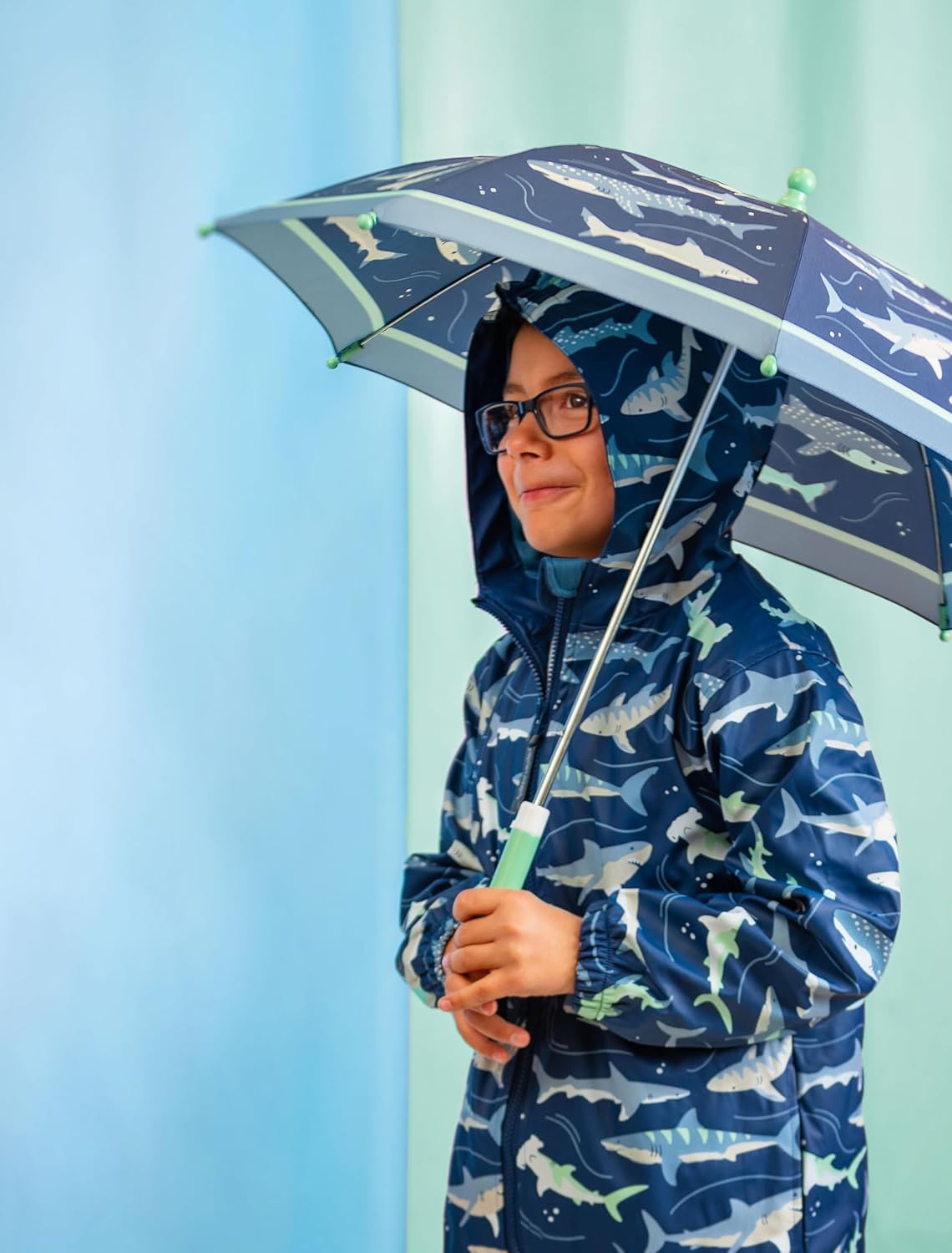 Stephen Joseph, Toddler and Little Kid Umbrella with Pinch Free Closure and Colorful Design