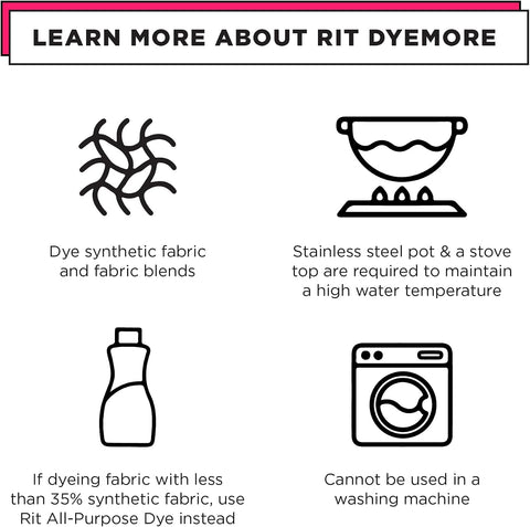 Rit DyeMore Synthetic Fiber Dye, Plum Berry