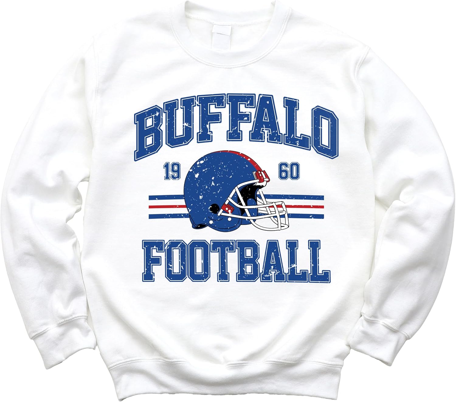 Olive Loves Apple Vintage Buffalo 1960 Football Sweatshirt for Men Women and Kids Distressed Game Day Pullover