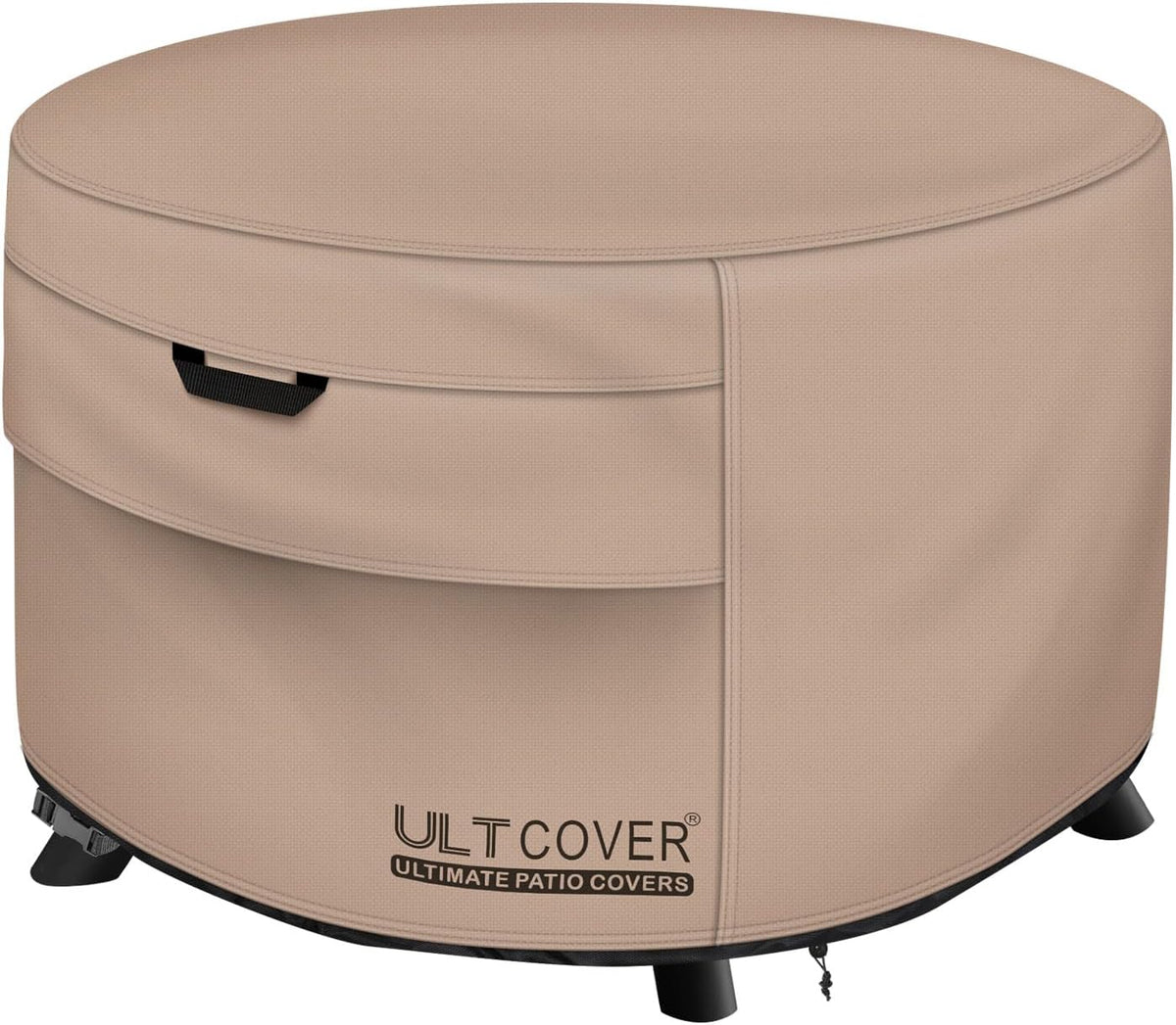 ULTCOVER Waterproof Round Patio Fire Pit Table Cover 44 inch