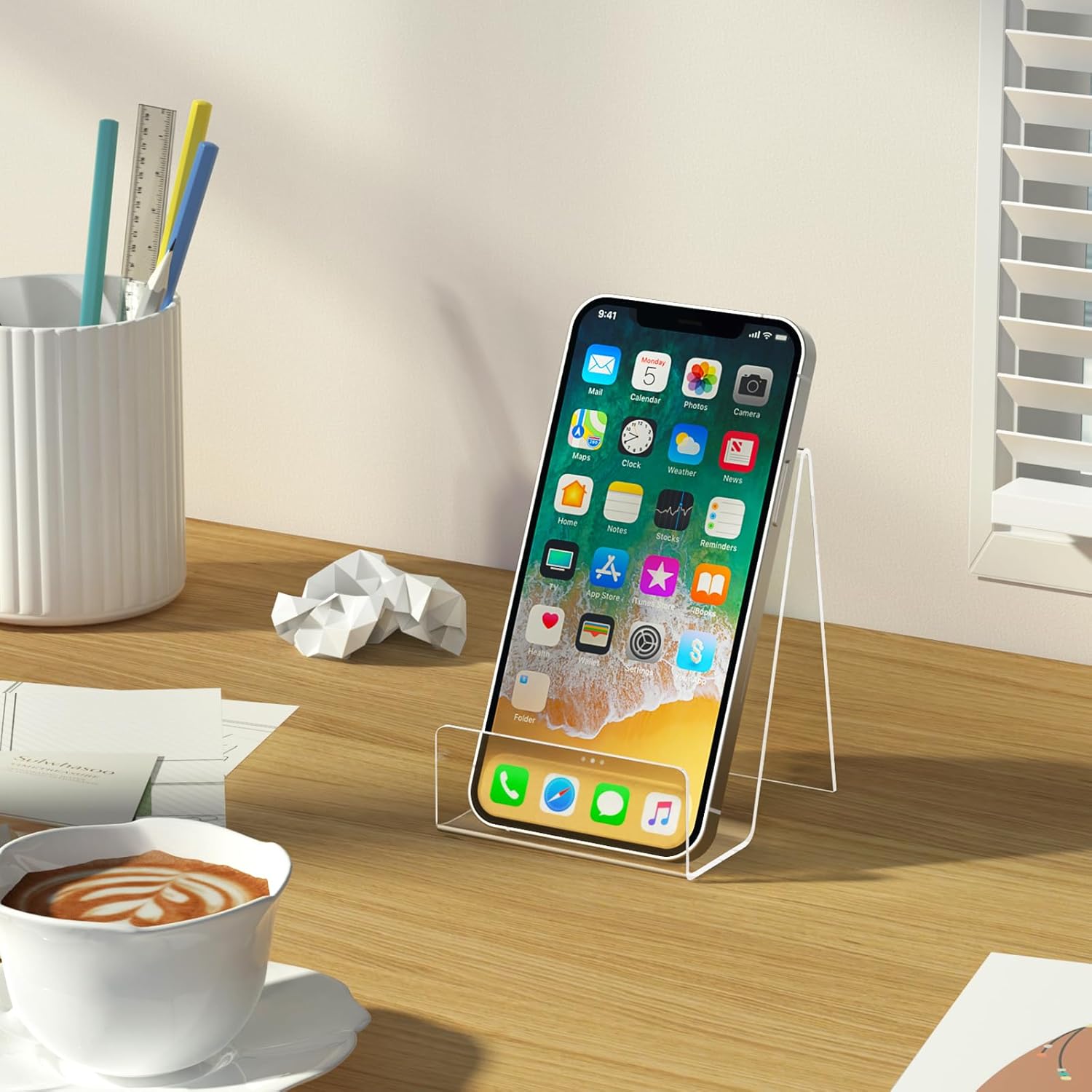 6 Pack Acrylic Book Stand, Easel Stand for Display, Book Display Holder